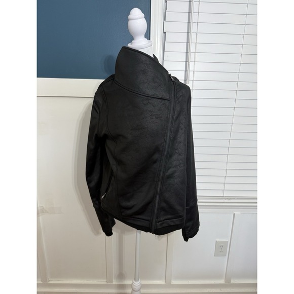 NWT Dance&Marvel Black Asymmetrical Zip Biker Jacket XL Zipped Pockets DMJ1378 - Picture 2 of 7